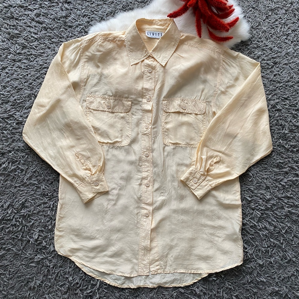 Limité 100% Silk Button-Down Shirt